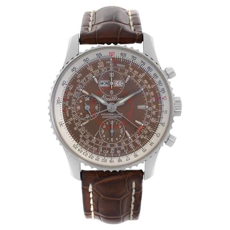 breitling stainless steel datora chronograph watch